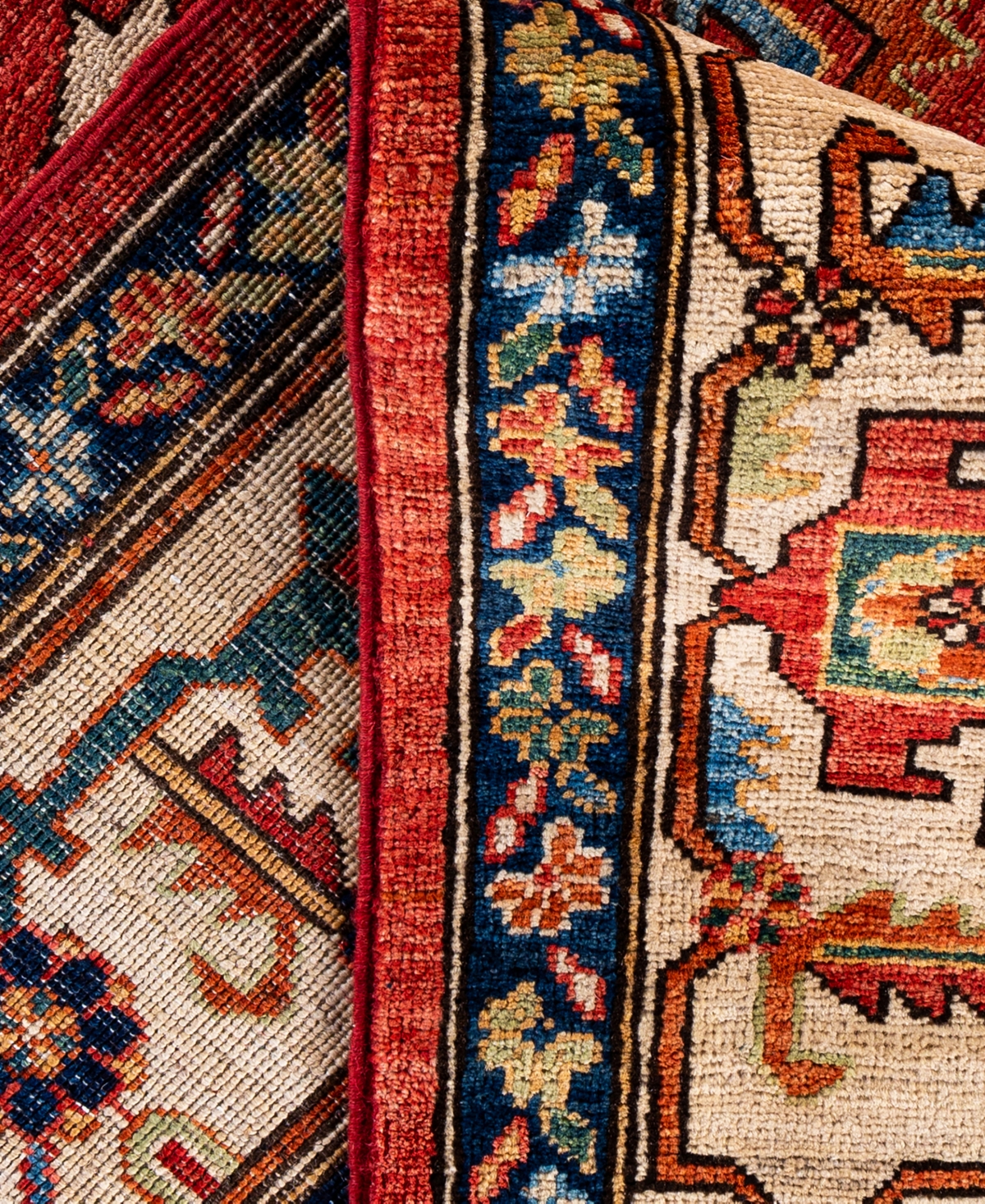 Adorn Hand Woven Rugs Serapi M0103-157 9'1"x11'10" Area Rug In Red