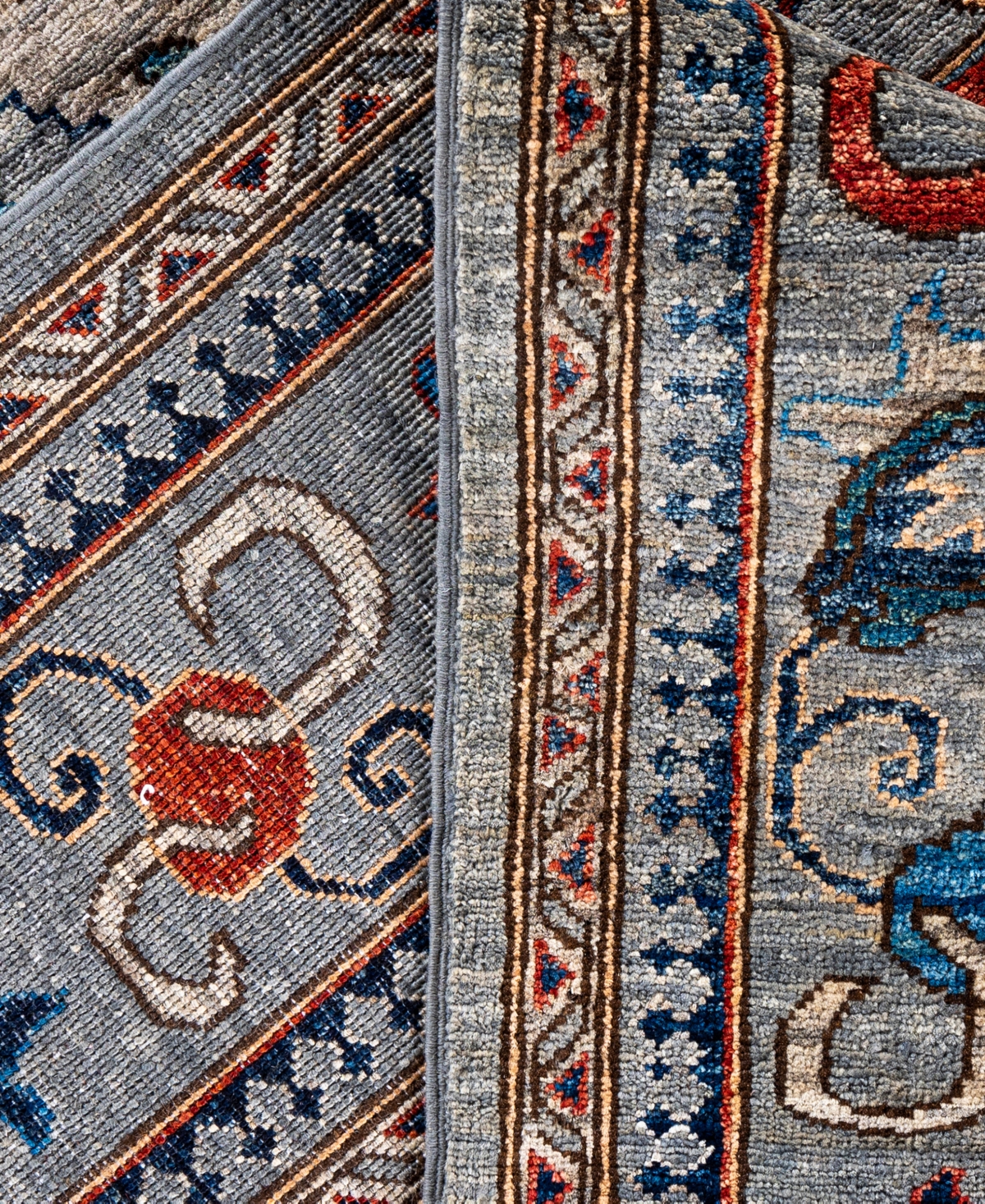 Adorn Hand Woven Rugs Serapi M0103-167 9'x11'7" Area Rug In Gray