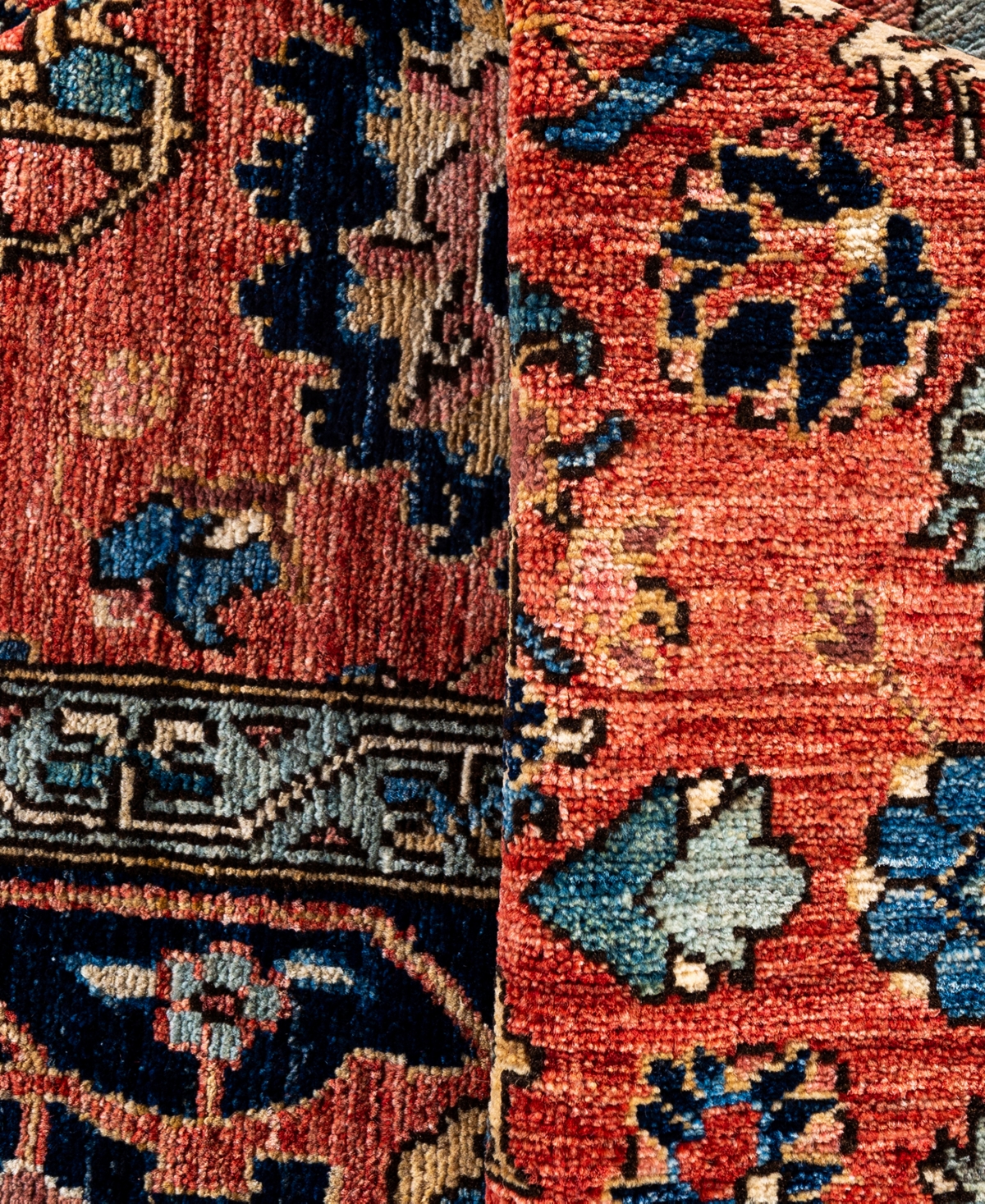 Adorn Hand Woven Rugs Serapi M0103-192 8'2"x9'10" Area Rug In Red