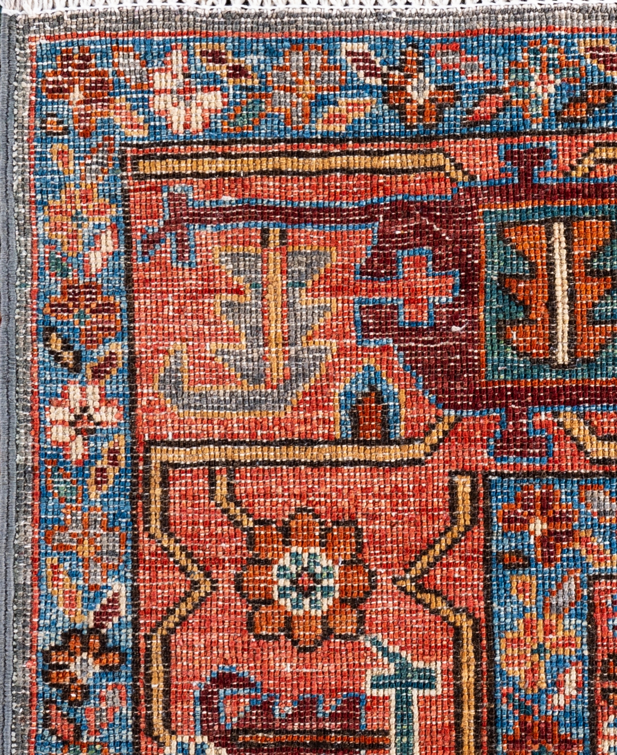 Adorn Hand Woven Rugs Serapi M0103-194 8'2"x9'9" Area Rug In Gray