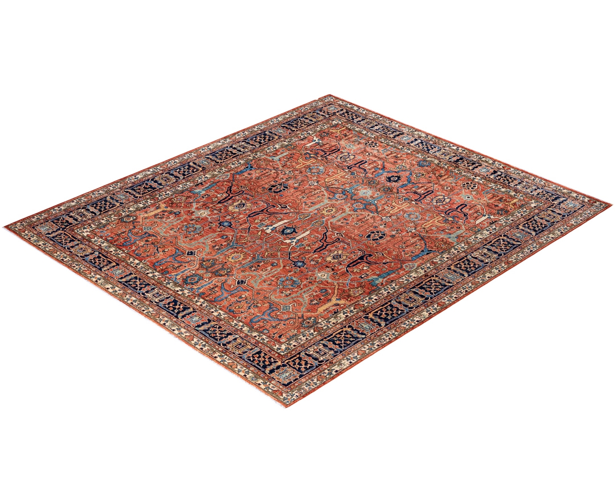 Adorn Hand Woven Rugs Serapi M0103-197 8'3"x9'9" Area Rug In Blue