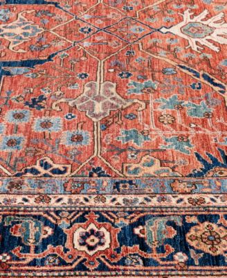 Adorn Hand Woven Rugs Serapi M0103 199 Rug Collection In Orange