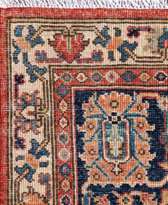 Adorn Hand Woven Rugs Serapi M0103 204 Rug Collection In Red