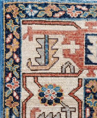 Adorn Hand Woven Rugs Serapi M0103 214 Rug Collection In Blue