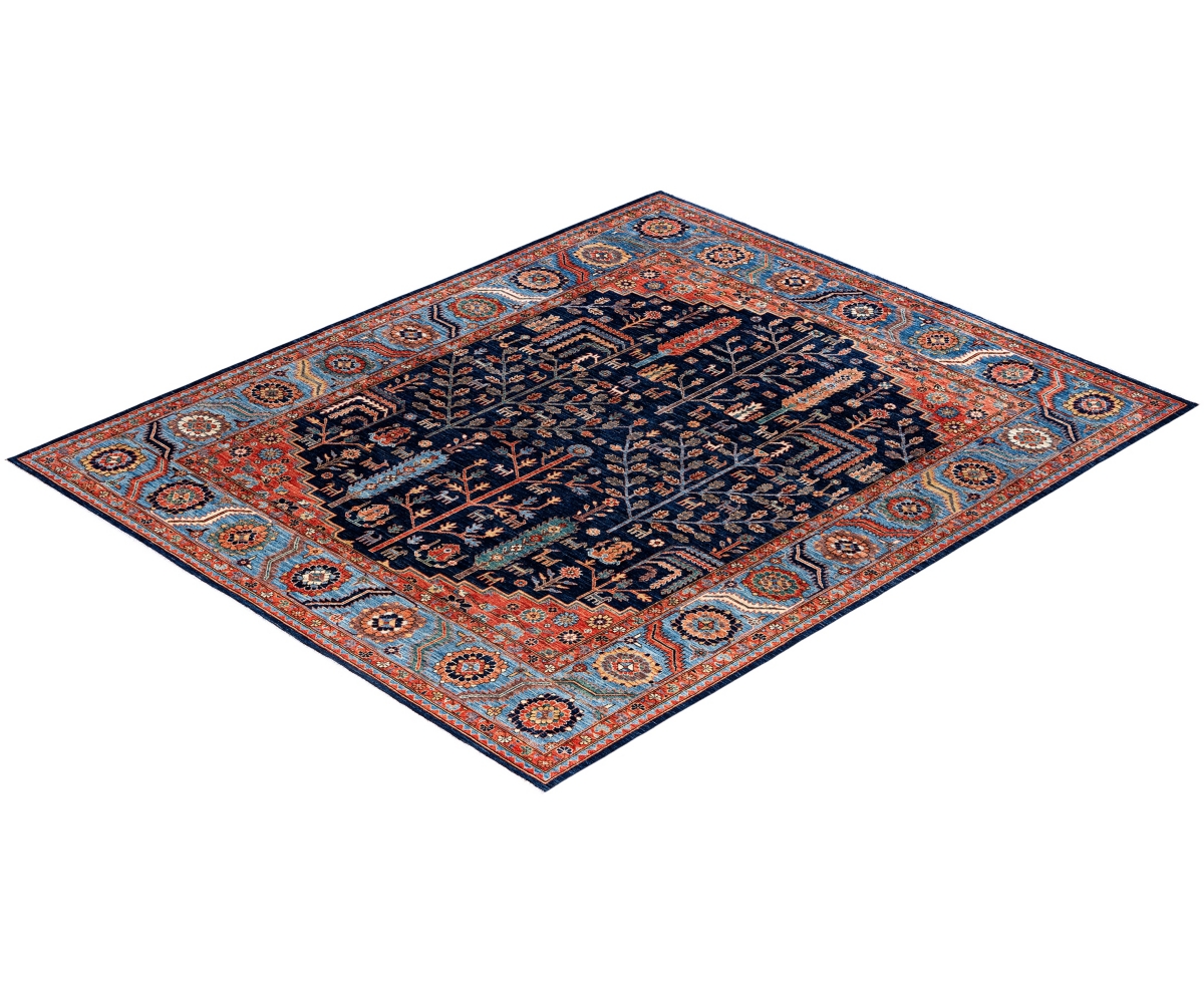 Adorn Hand Woven Rugs Serapi M0103-217 8'3"x9'10" Area Rug In Blue