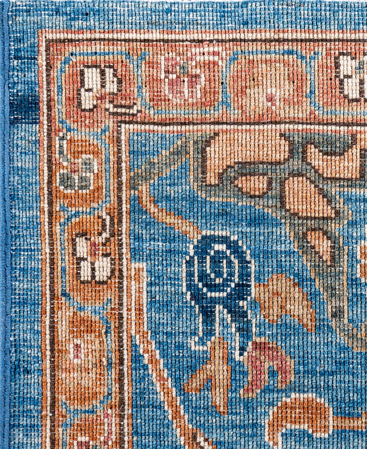 Adorn Hand Woven Rugs Serapi M0103-219 7'9"x9'9" Area Rug In Blue