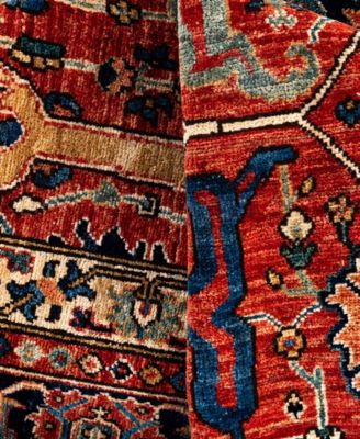 Adorn Hand Woven Rugs Serapi M0103 222 Rug Collection In Red