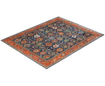 Adorn Hand Woven Rugs Serapi M0103 227 Rug Collection In Blue