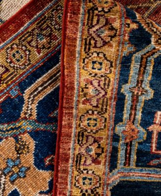 Adorn Hand Woven Rugs Serapi M0103 246 Rug Collection In Orange