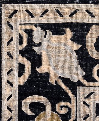 Adorn Hand Woven Rugs Serapi M0103 258 Rug Collection In Black