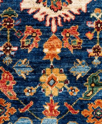 Adorn Hand Woven Rugs Serapi M0103 263 Rug Collection In Blue