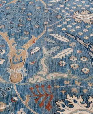 Adorn Hand Woven Rugs Serapi M0103 288 Rug Collection In Blue