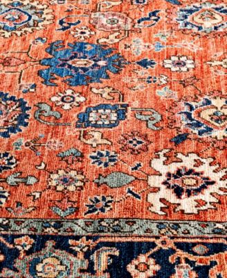 Adorn Hand Woven Rugs Serapi M0103 293 Rug Collection In Orange
