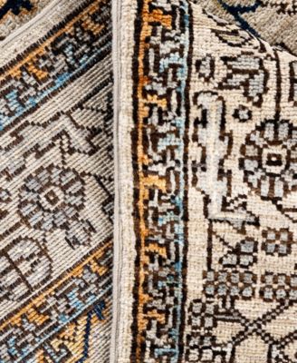 Adorn Hand Woven Rugs Serapi M0103 306 Rug Collection In Gray
