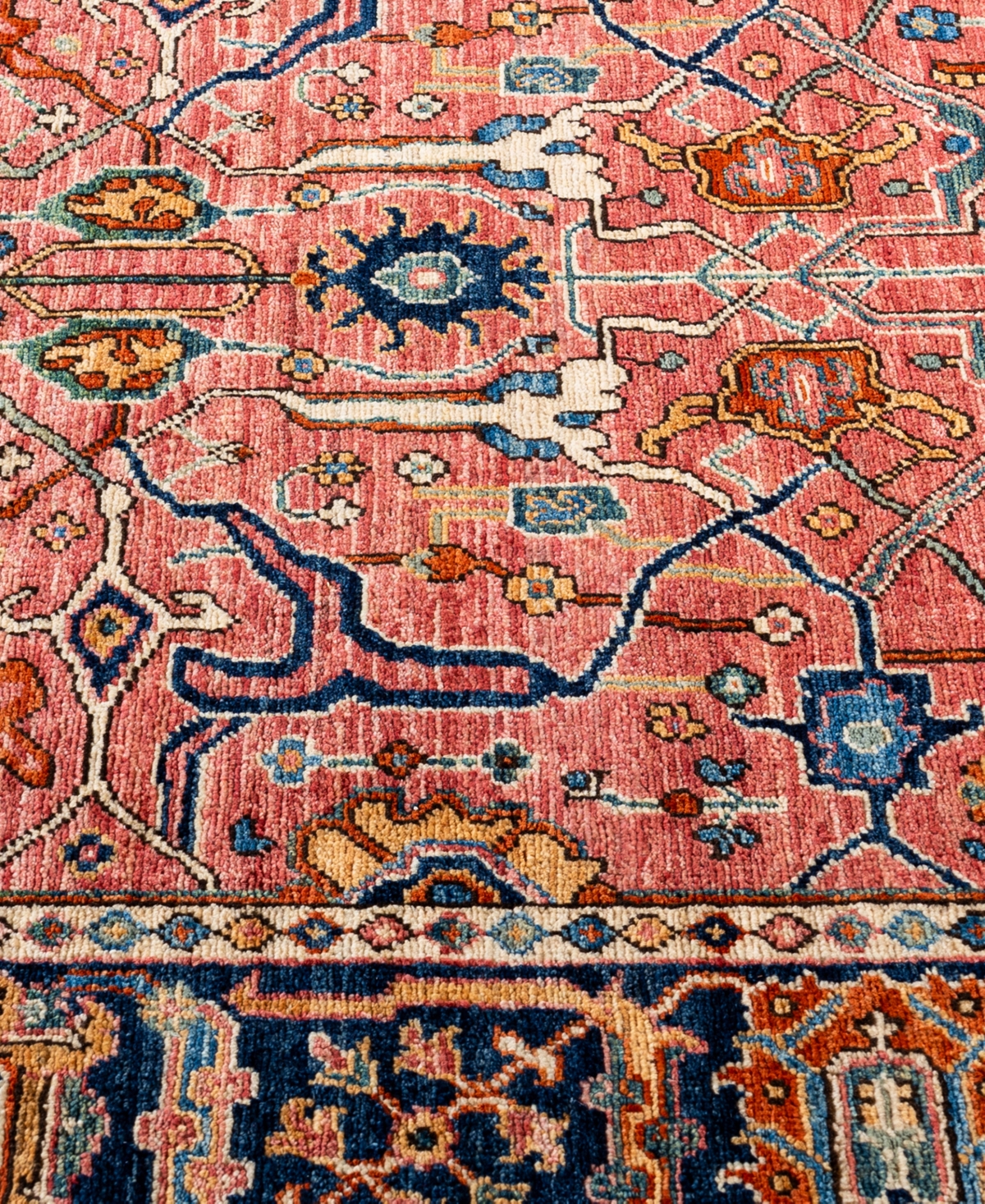 Adorn Hand Woven Rugs Serapi M0103-308 4'2"x5'10" Area Rug In Pink