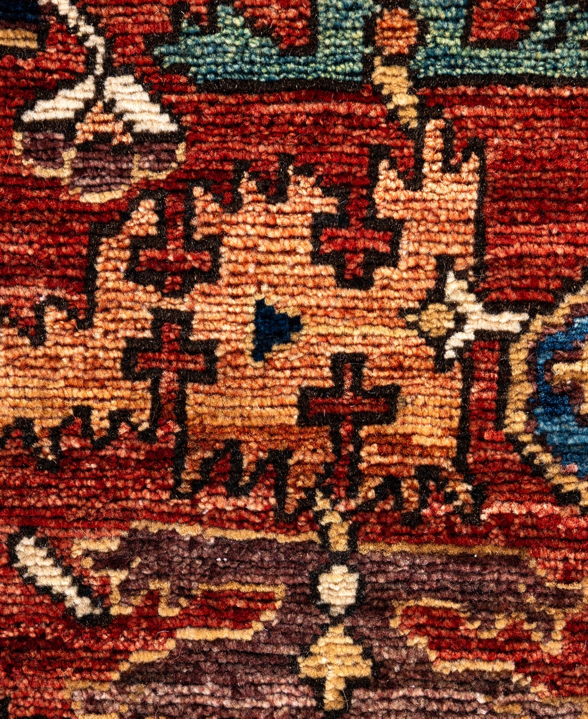 Adorn Hand Woven Rugs Serapi M0103-313 4'2"x6'3" Area Rug In Red