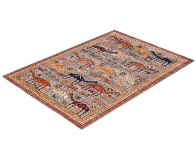 Adorn Hand Woven Rugs Serapi M0103 319 Rug Collection In Gray