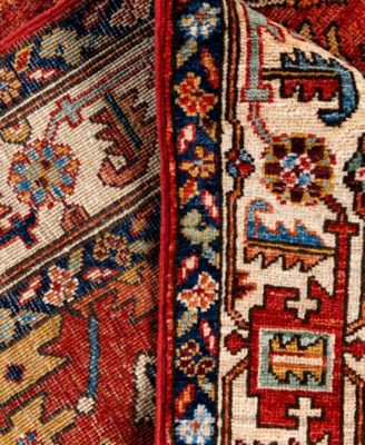 Adorn Hand Woven Rugs Serapi M0103 321 Rug Collection In Red