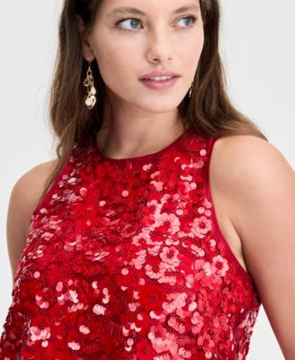 Women's Sequin Sleeveless Top, Macy's Exclusive
