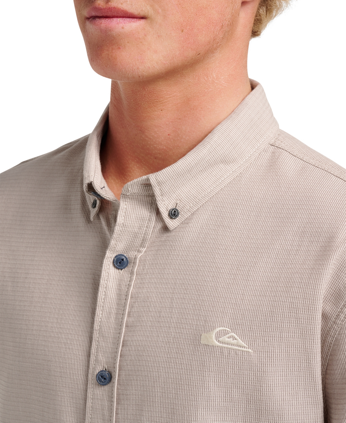 Quiksilver Men's Hub Long Sleeve Shirt In Gray