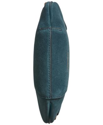 Suede Micro Crossbody Bag with Charm Hangoff