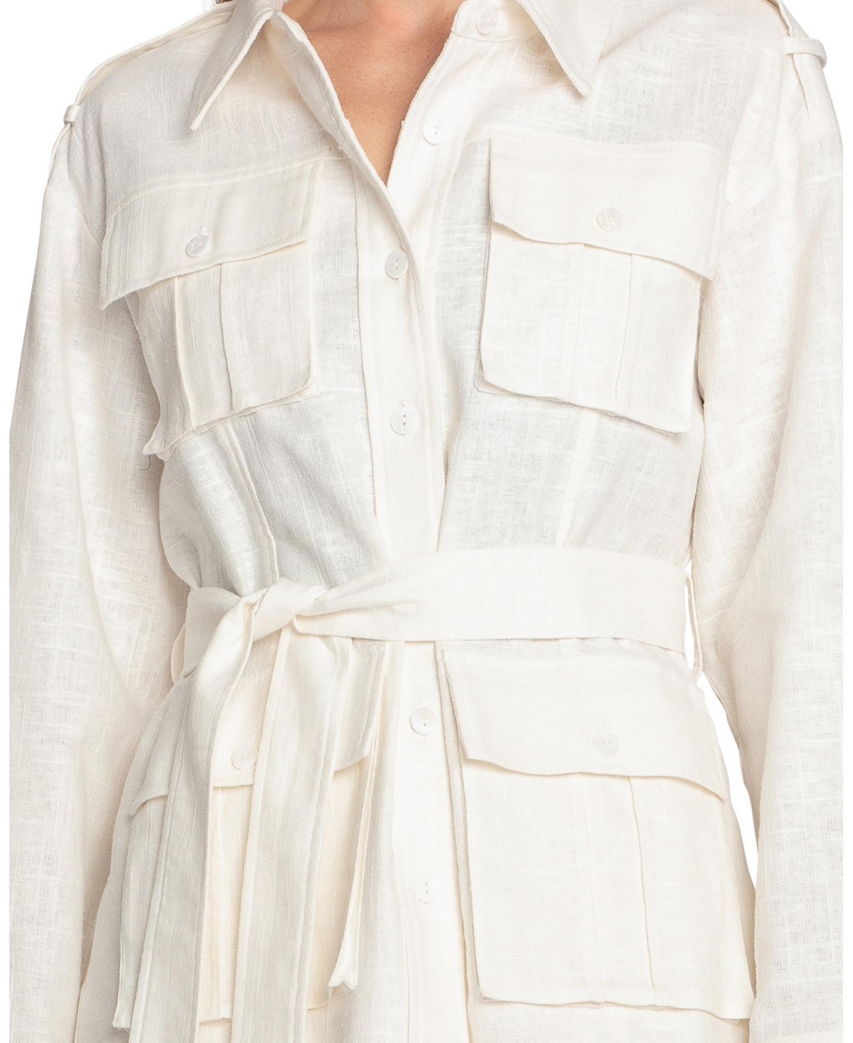 Belle & Bloom Women's Still Storm Belted Safari Jacket