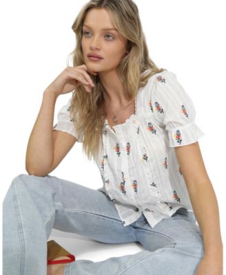 Women's Wild Garden Floral Blouse