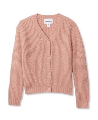 Girls Button Front Knit Sparkle Cardigan