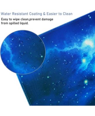 Large Extended Gaming Mouse Pad with Stitched Edges, (31.5X15.7In) Durable Non-Slip Natural Rubber Base, Waterproof Mat for Gamer/Desktop/Office