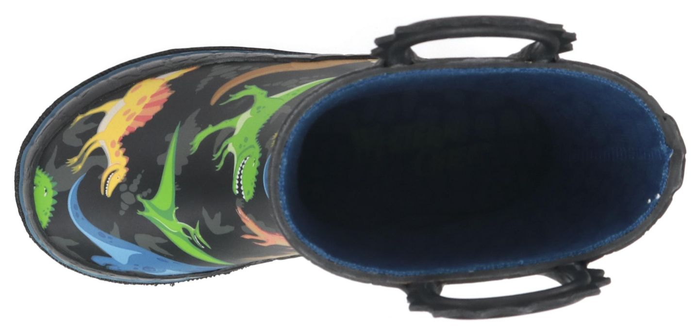 Детские ботинки Western Chief Big Boys (4 to 12) Dinosaur World Rain Boot, цвет: Чёрный — фото 7