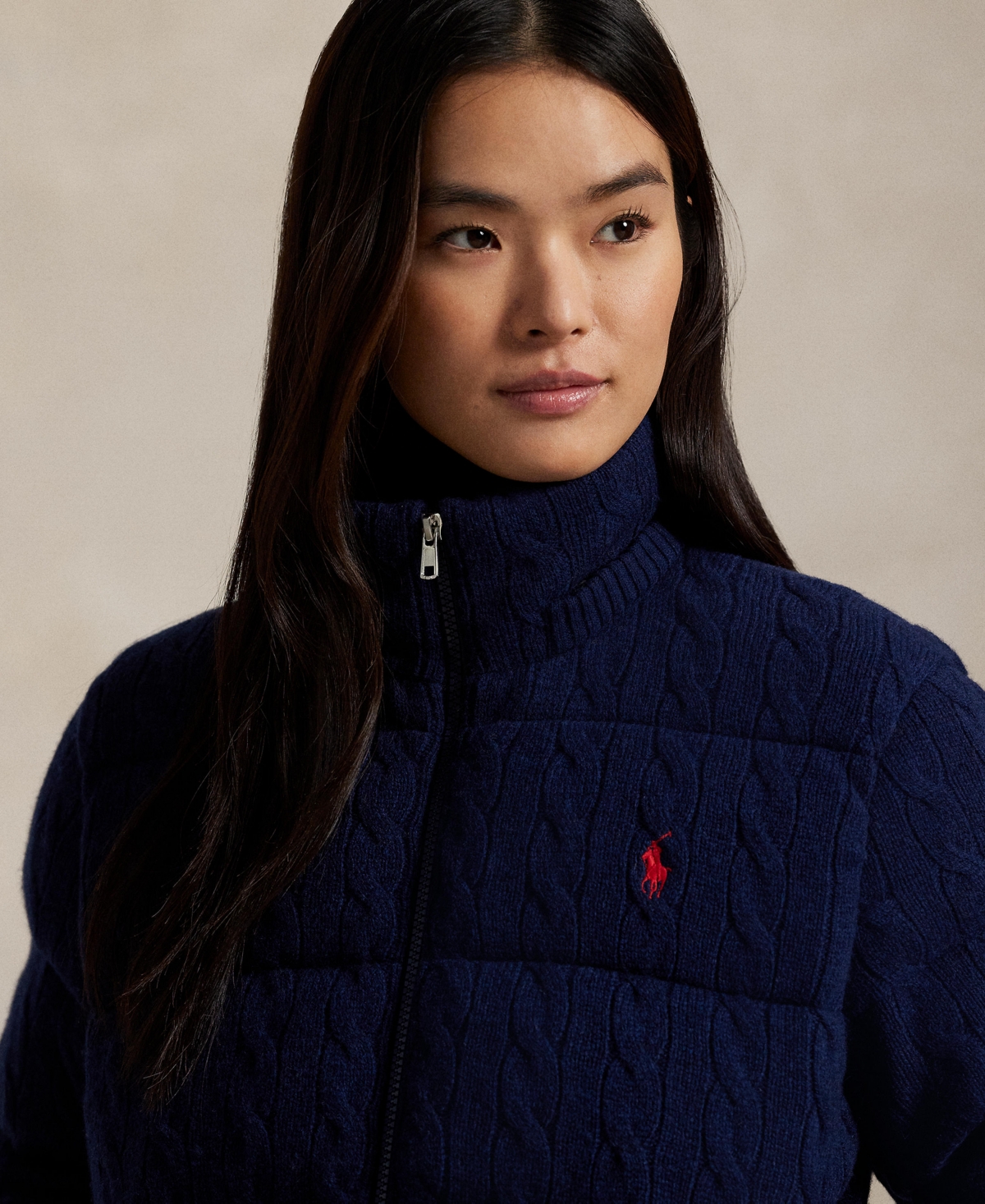 Polo Ralph Lauren Women's Hooded Quilt Jacket In Blue