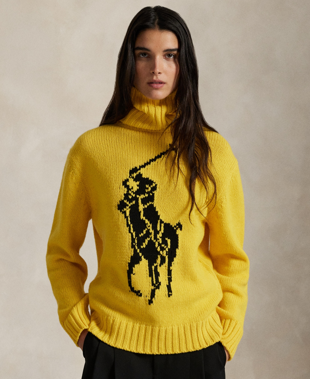 Polo Ralph Lauren インターシャ セーター In Yellow
