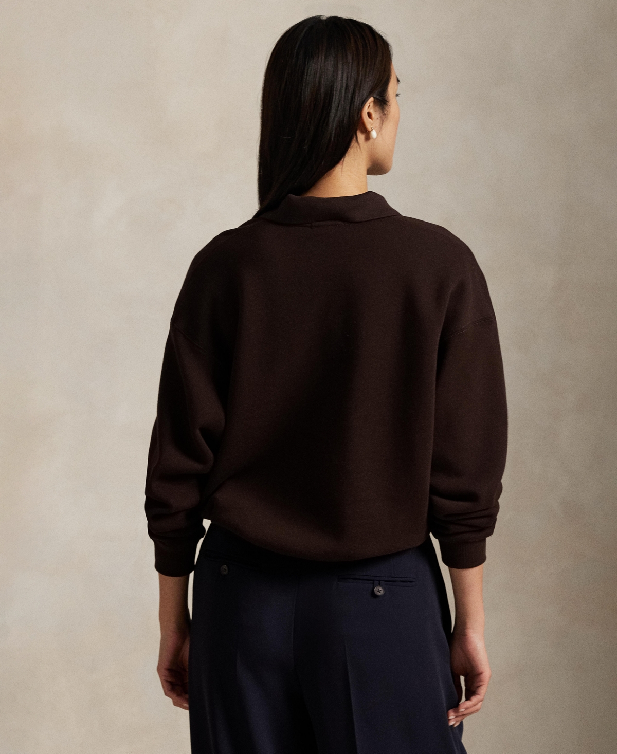 Polo Ralph Lauren Women's Polo Long Sleeve Sweatshirt In Burgundy