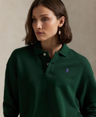 Women's Polo Long Sleeve Sweatshirt