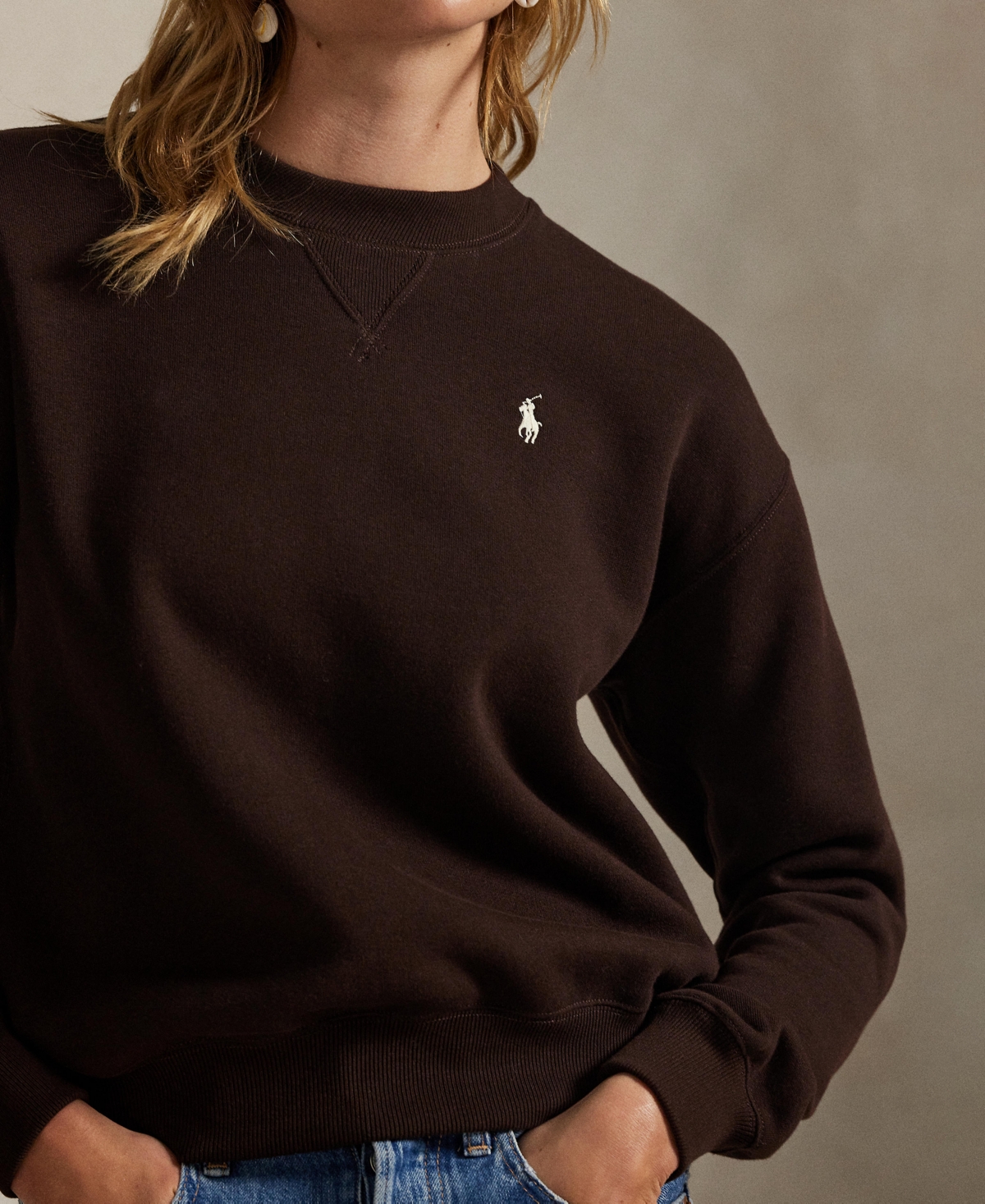 Polo Ralph Lauren Women's Fleece Crewneck Sweatshirt