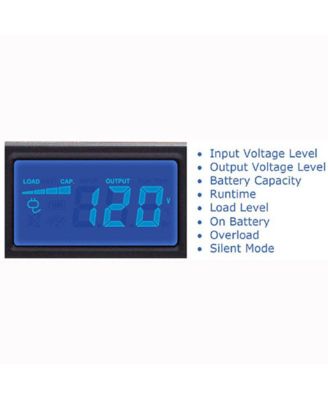 OR700LCDRM1U Smart App Intelligent LCD 700VA UPS, 6 Outlets, 1U Rack Mount