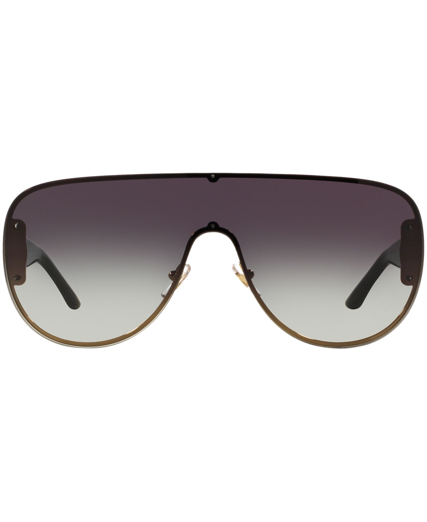 Женские солнцезащитные очки Versace Sunglasses, VE2166, цвет: Золотой / Серый градиентный — фото 2