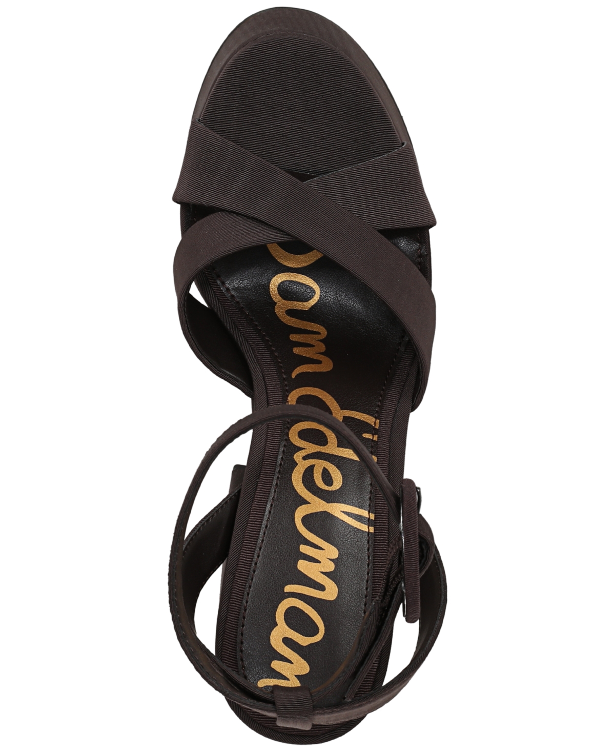 Sam Edelman Savannah Ankle Strap Platform Sandal In Brown