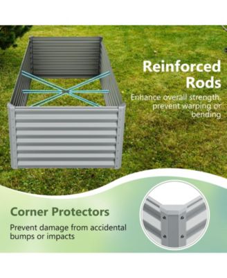 Raised Garden Bed Large Metal Planter Box Kit for Vegetable Herb 6' x 3' x 2'