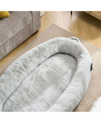 XL Memory Foam Human Pet Bed with Pocket and Handle