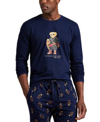 Men's 2-Piece Long Sleeve Crew T-Shirt and Joggers Pajama Set
