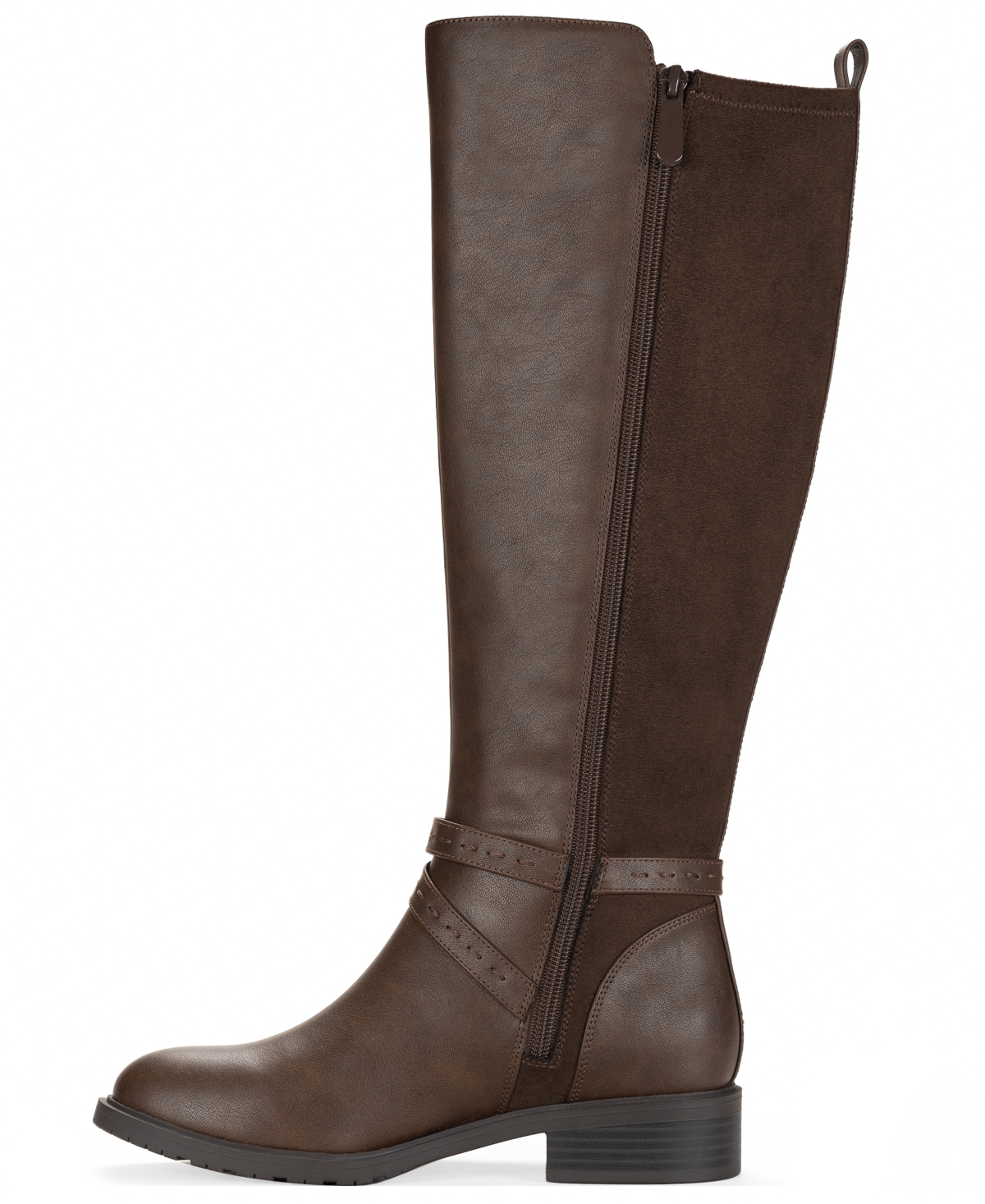 Style & Co Women's Verityy Block Heel Boots, Macy's Exclusive In Brown