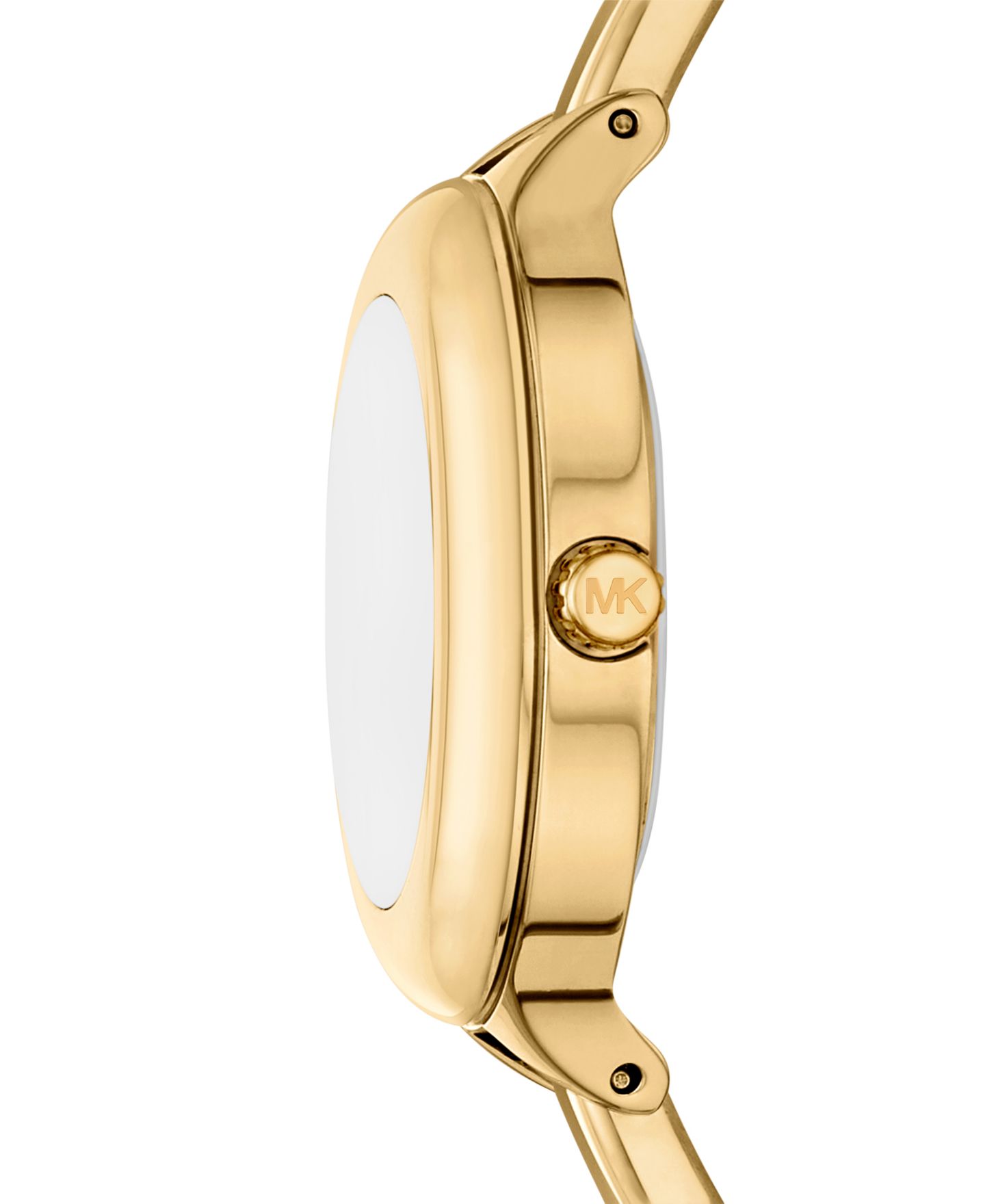 Женские часы Michael Kors Izzy Three-Hand Gold-Tone Stainless Steel Watch, 28mm — фото 3