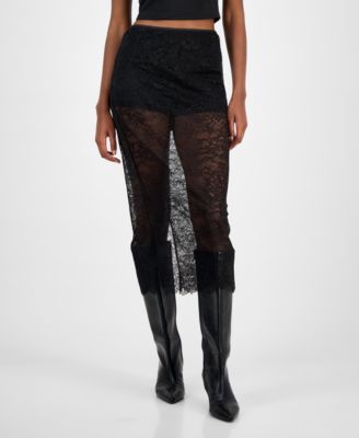 Women's Sheer Lace Midi Skirt, Macy's Exclusive