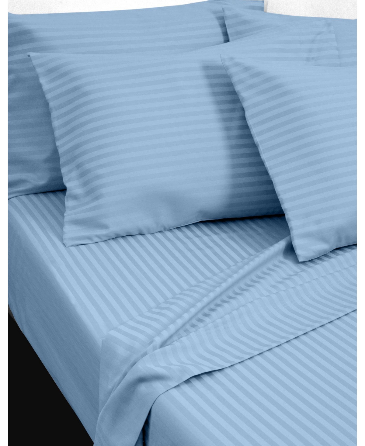 Fairfield Square Collection Brookline 1400 Thread Count 6 Pc. Sheet Set, California King, Exclusively At Macy's In Blue