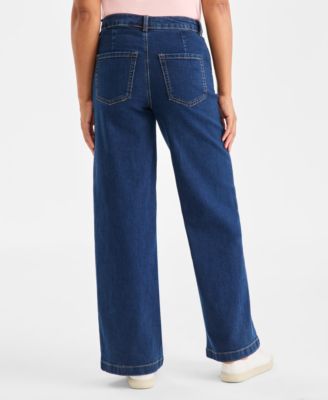 Women's High-Rise Wide-Leg Jeans, Created for Macy's