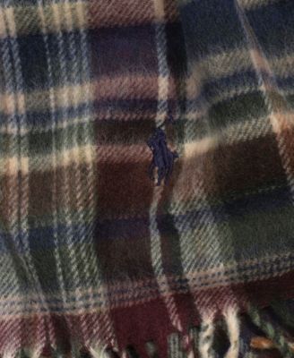 Men's Cashmere Blend Plaid Scarf