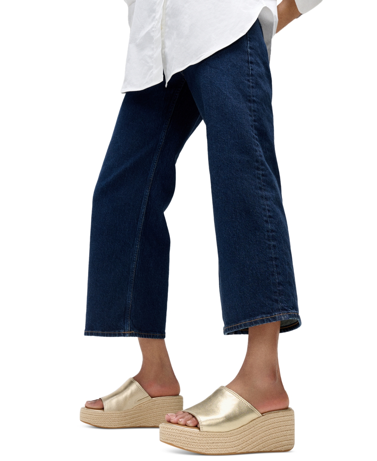 FitFlop Women's Platfforms Espadrille Leather Wedge Slides