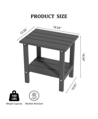 Double-layer coffee table made of HDPE