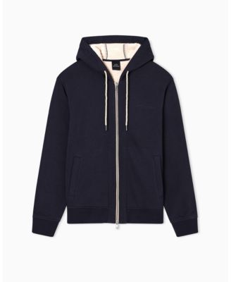 Men's Sherpa Lined Full Zip Hoodie Sweatshirt